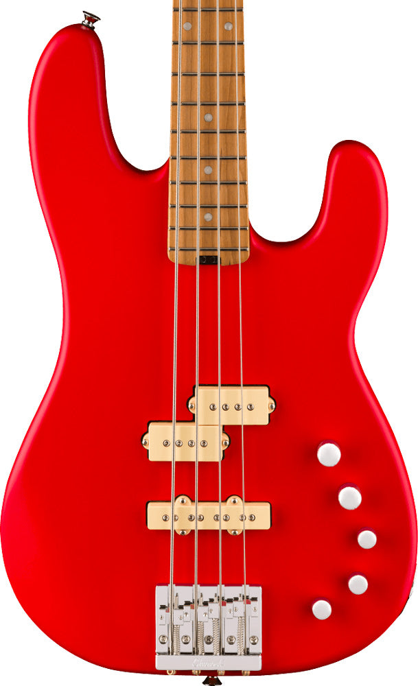 Charvel Pro-Mod San Dimas Bass PJ IV MAH - Bass Guitar - Satin Ferrari Red