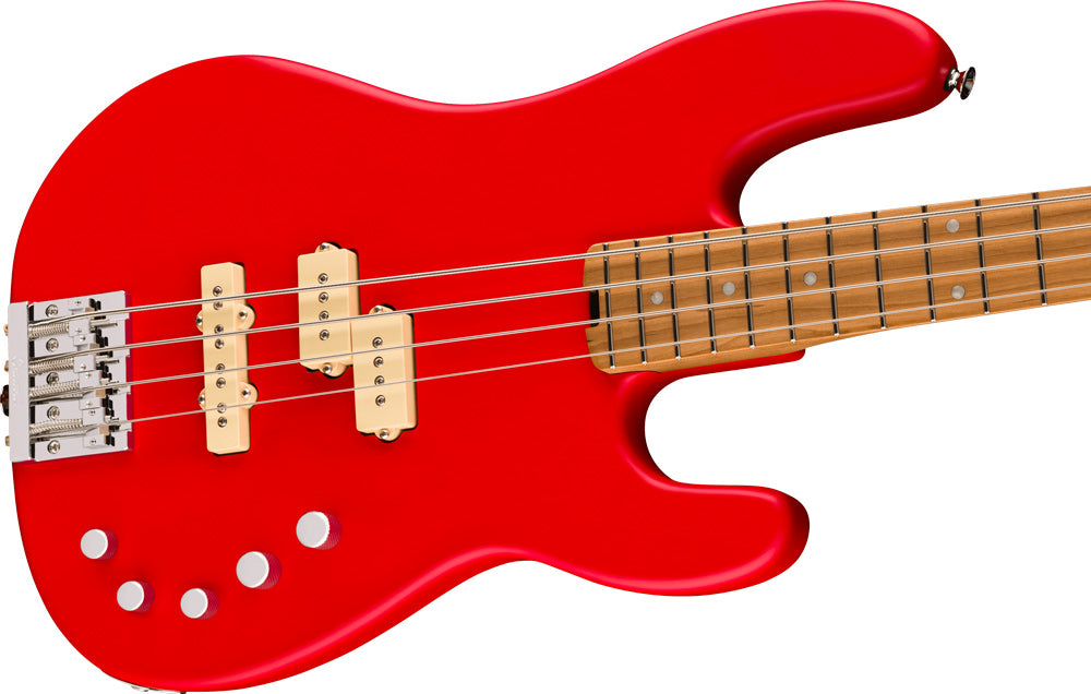 Charvel Pro-Mod San Dimas Bass PJ IV MAH - Bass Guitar - Satin Ferrari Red