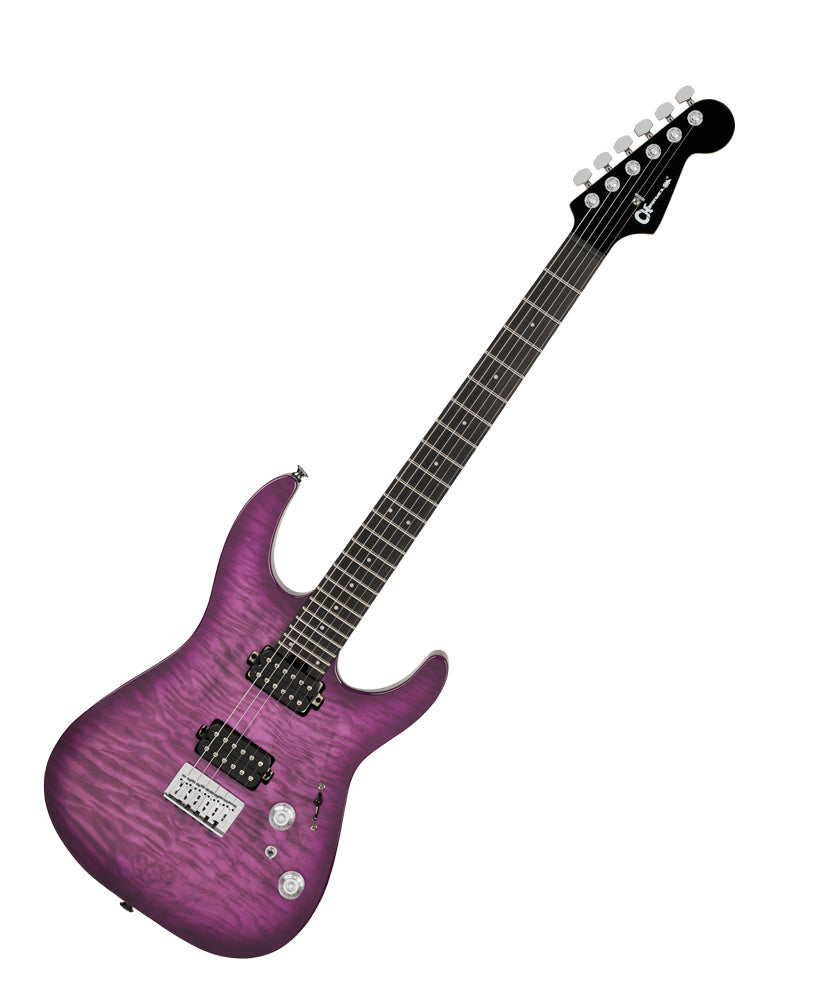 Charvel Pro-Mod Plus Dinky DK24 HH HT E QM - Violet Radiance