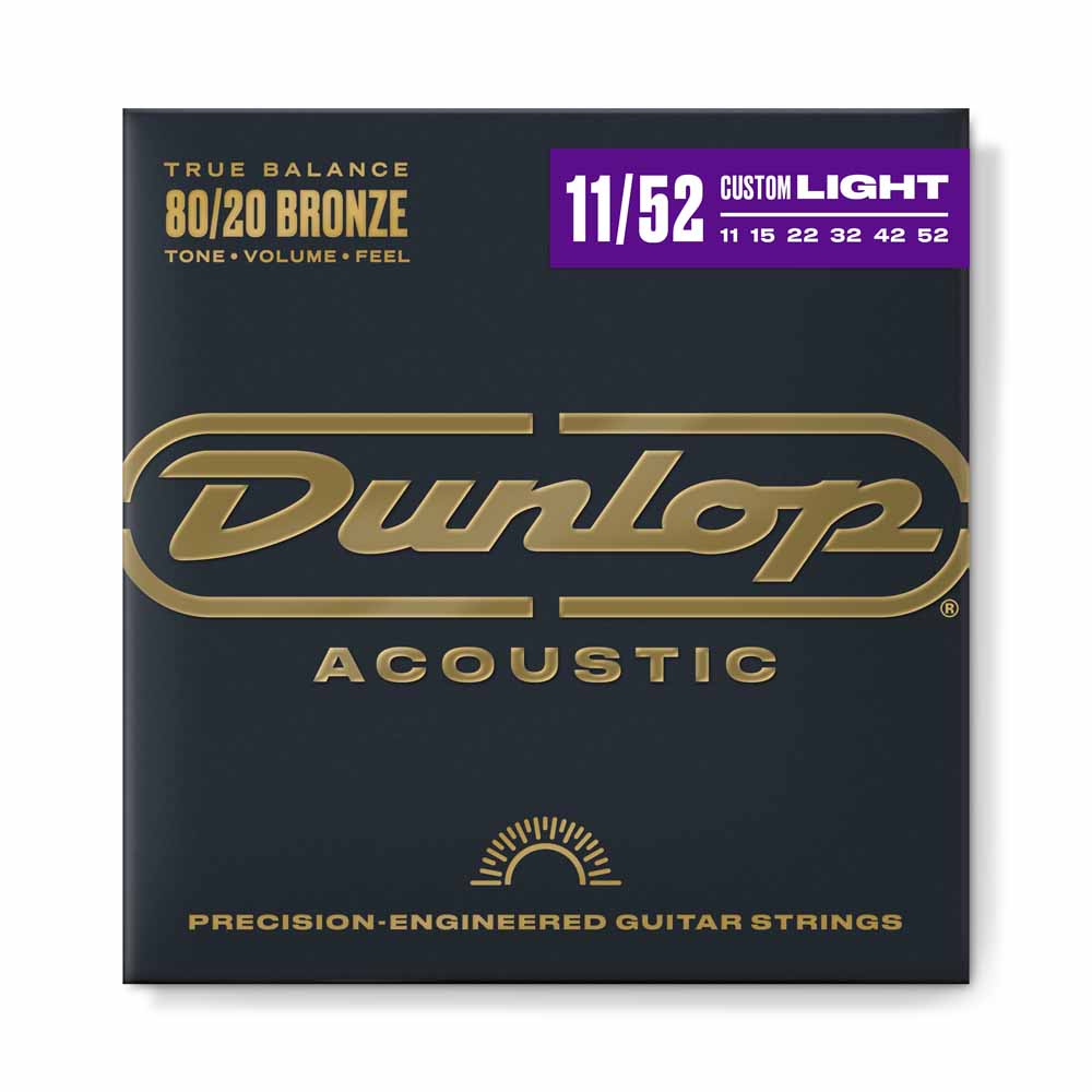 Dunlop DAB1152 80/20 Bronze Acoustic Guitar Strings 11-52