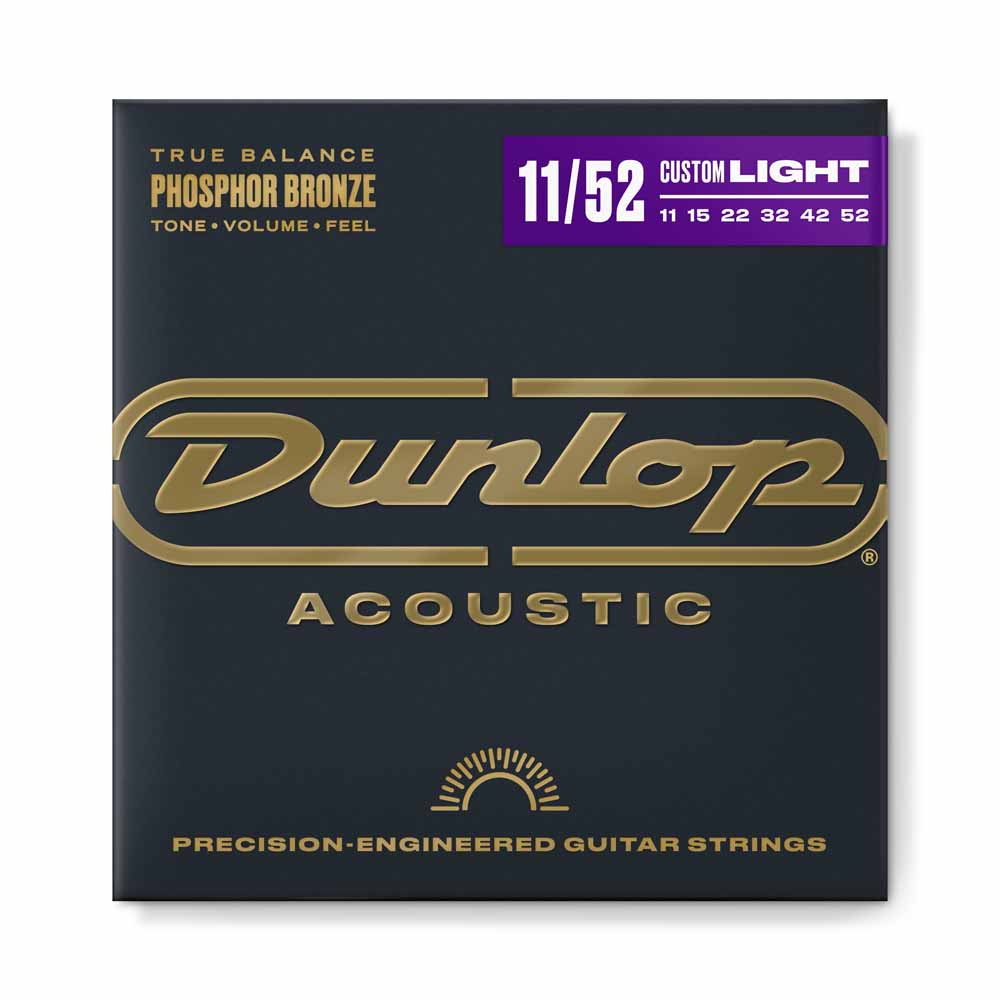 Dunlop Phosphor Bronze 11-52 Acoustic Guitar String Set