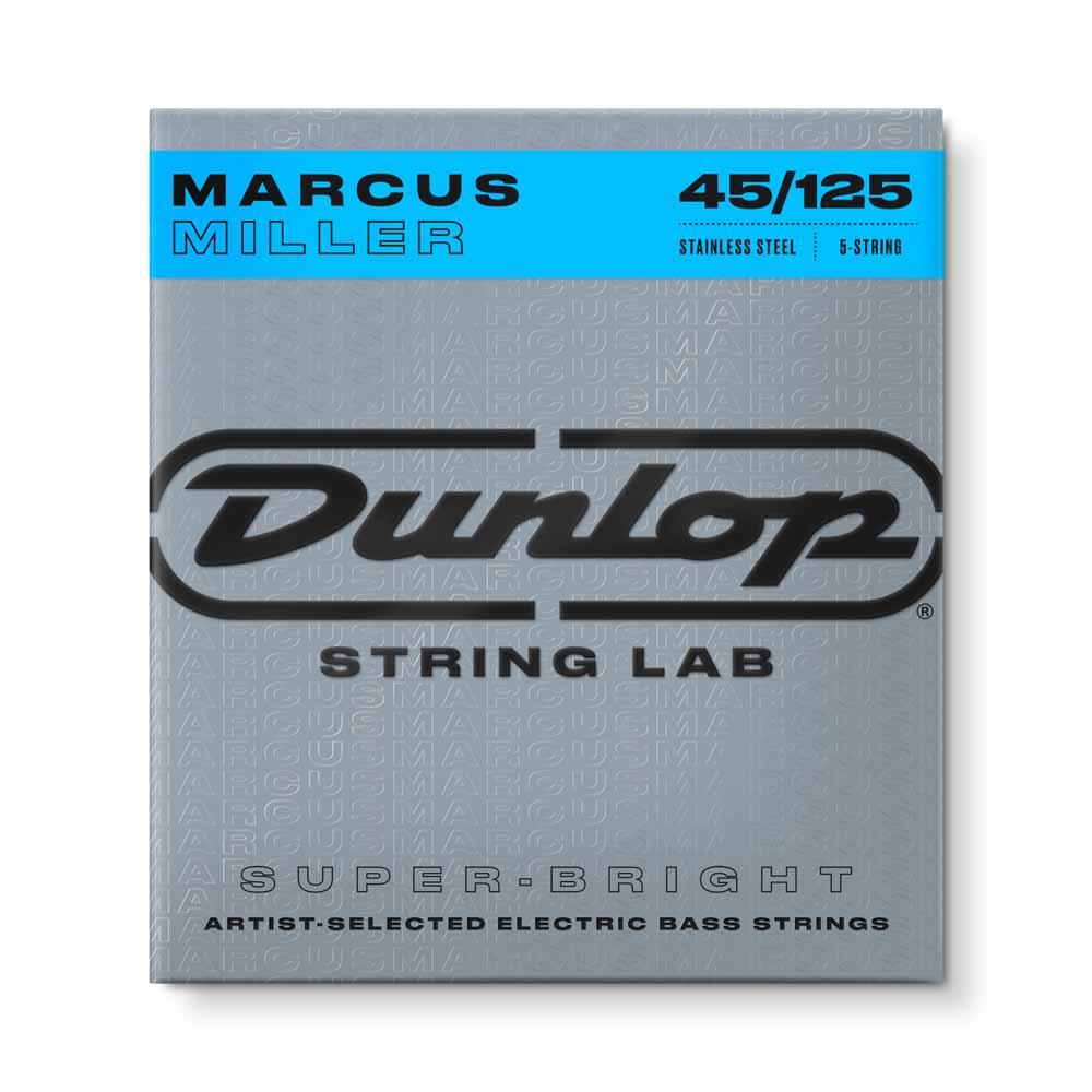 Dunlop Marcus Miller Super Bright 5 String Bass Guitar Strings 45-125