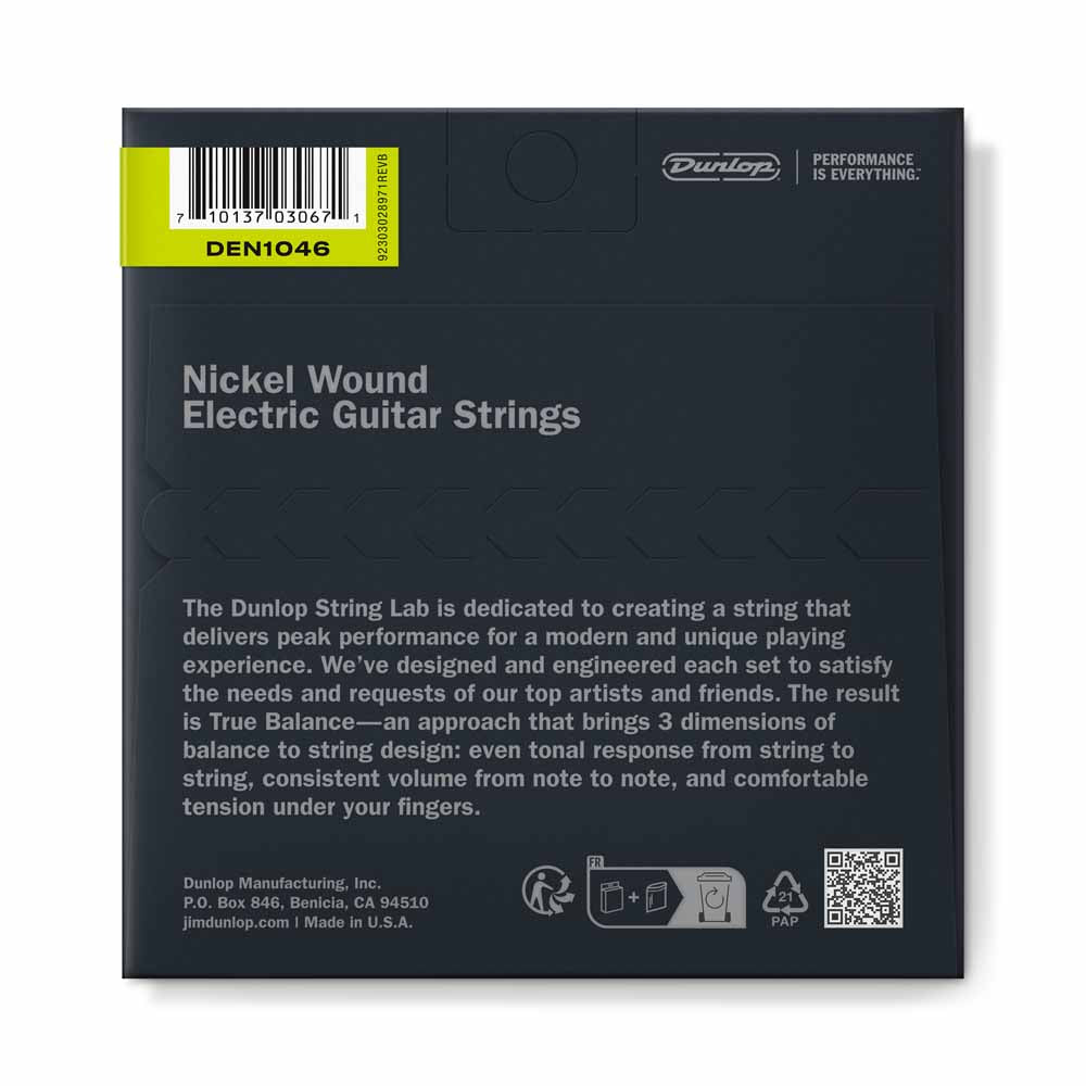 Dunlop Nickel Wound Electric Guitar Strings 10-46