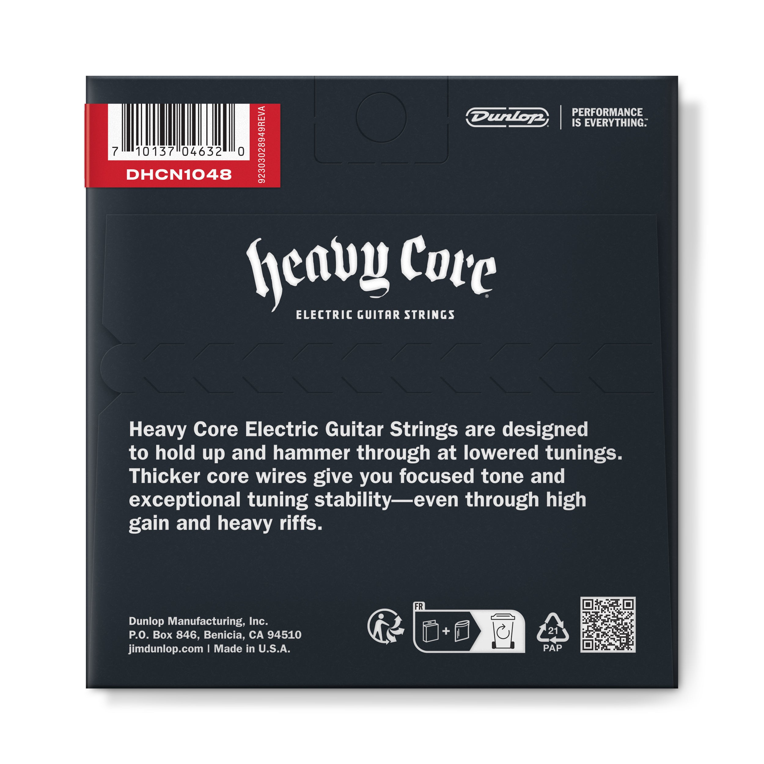 Dunlop Heavy Core Nickel Wound 10-48 "Heavy" Guitar String Set