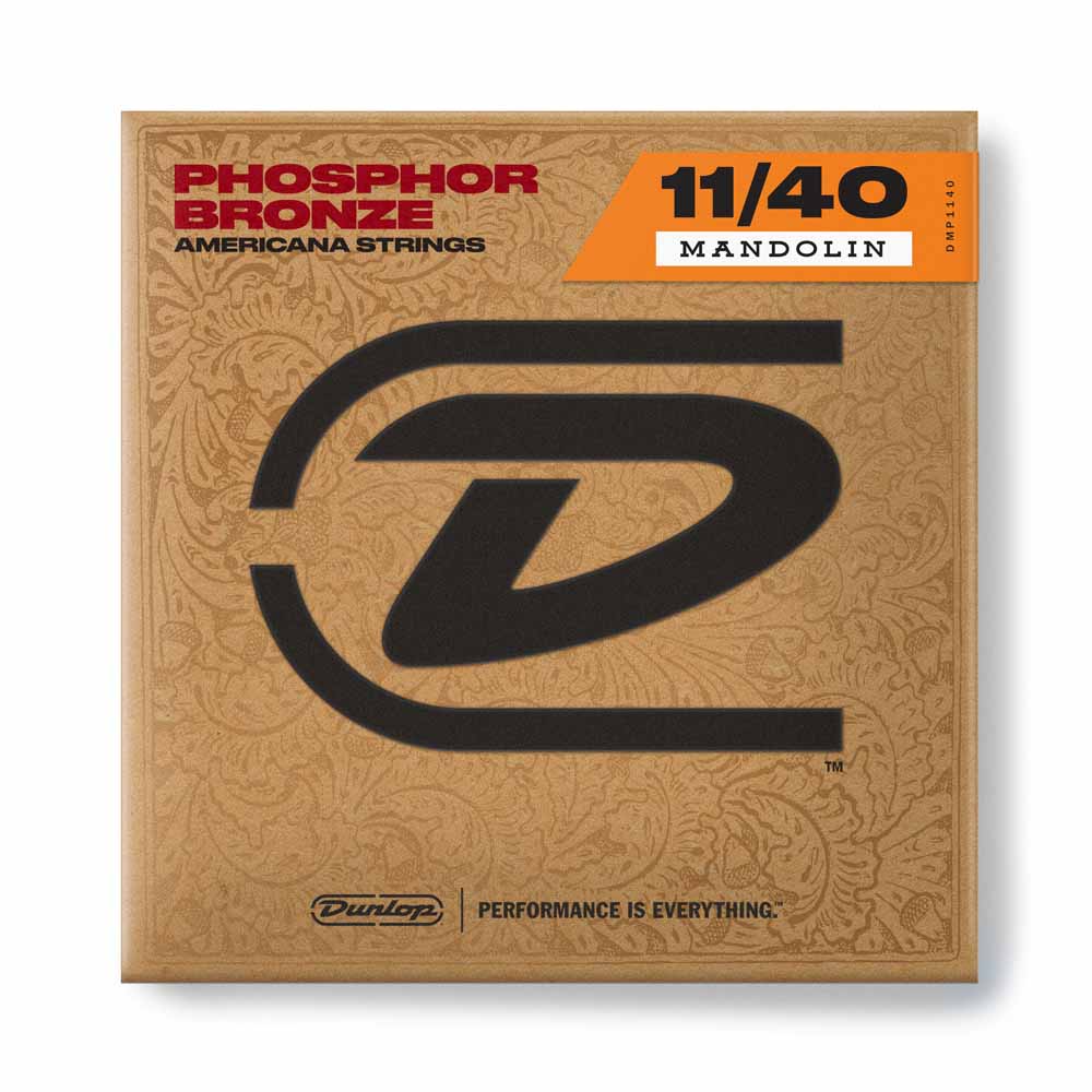 Dunlop DMP1140 Mandolin Strings, Phosphor Bronze, Medium, 10-40