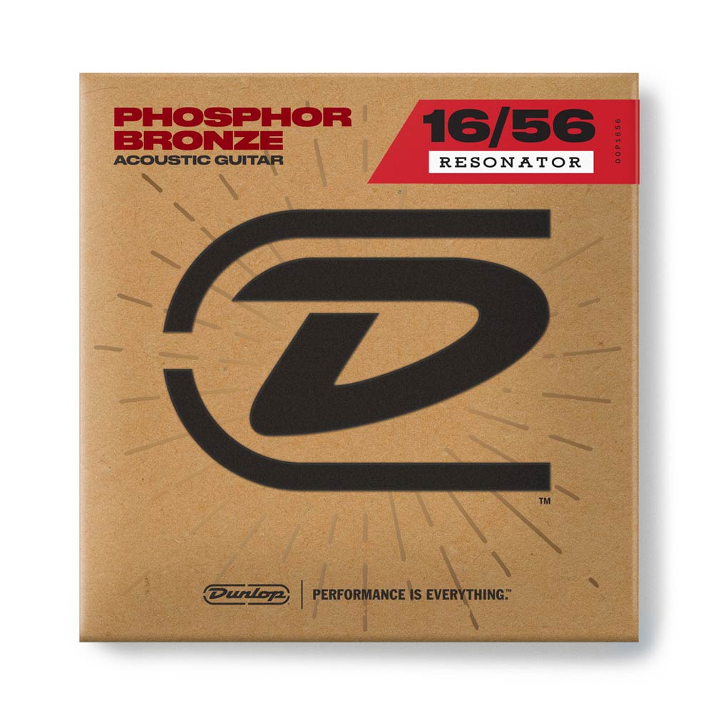 Dunlop Resonator Phosphor Bronze Guitar String Set, Medium 16-56