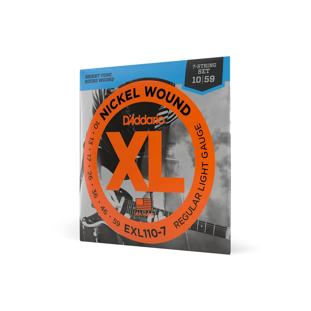 D'Addario EXL110-7 Regular Light 7-String Electric Guitar String Set, 10-59