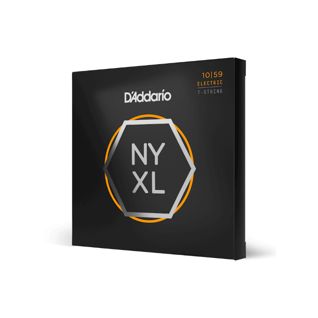 D'Addario NYXL1059 10-59 Regular Light 7-String, NYXL Electric Guitar Strings