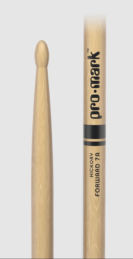 D'Addario Classic Forward 7A Hickory Drumsticks Oval Wood Tip