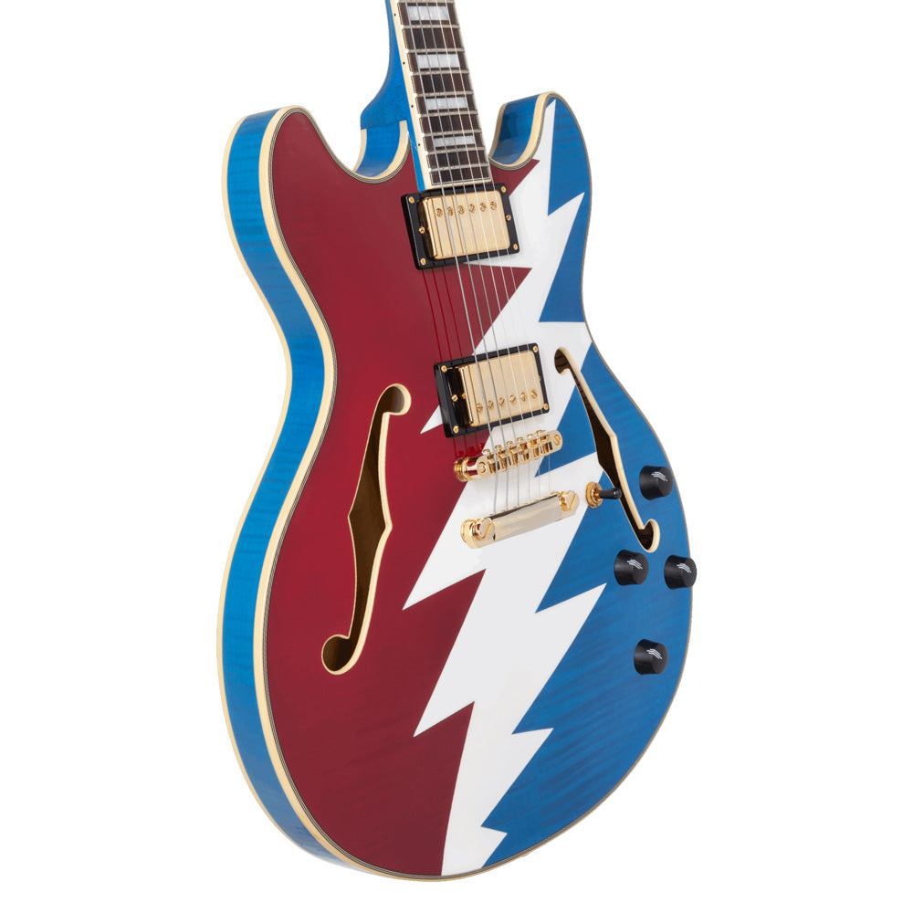 D'Angelico Guitars Premier Grateful Dead DC Semi-Hollow Electric Guitar