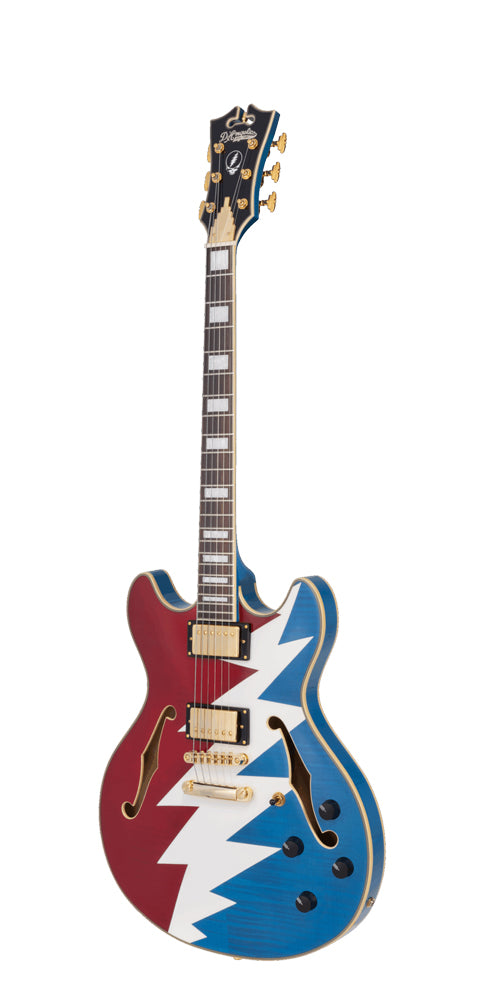 D'Angelico Guitars Premier Grateful Dead DC Semi-Hollow Electric Guitar