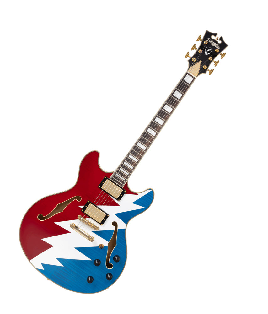 D'Angelico Guitars Premier Grateful Dead DC Semi-Hollow Electric Guitar