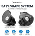 Decibullz Custom Molded High-Fidelity Earplugs FLTR-HFE-BLK