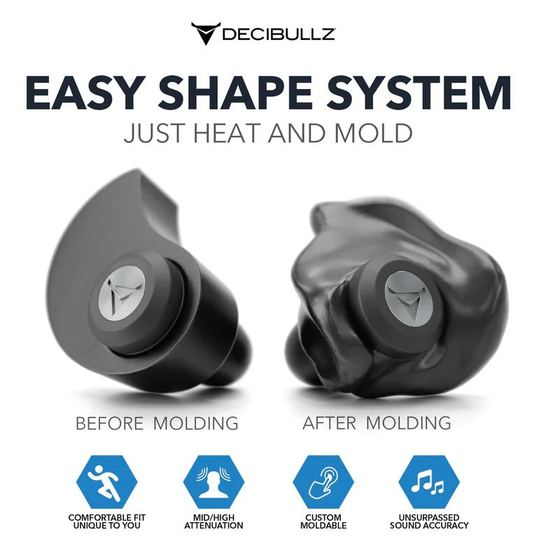 Decibullz Custom Molded Professional High-Fidelity Earplugs