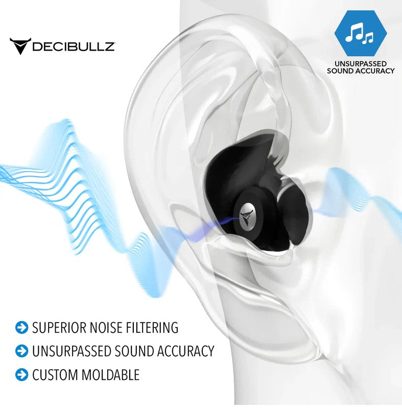 Decibullz Custom Molded Professional High-Fidelity Earplugs