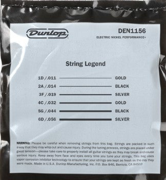 Dunlop DEN1156 Performance Electric Guitar Strings 11-56