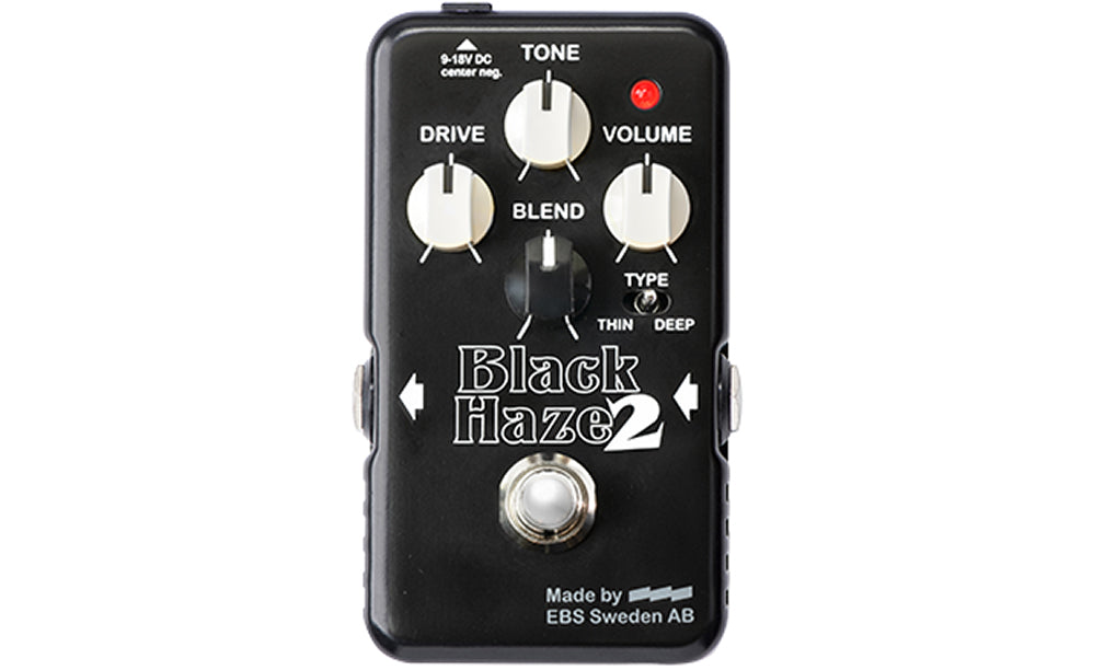 EBS Black Haze 2 Analog Overdrive/Distortion Pedal