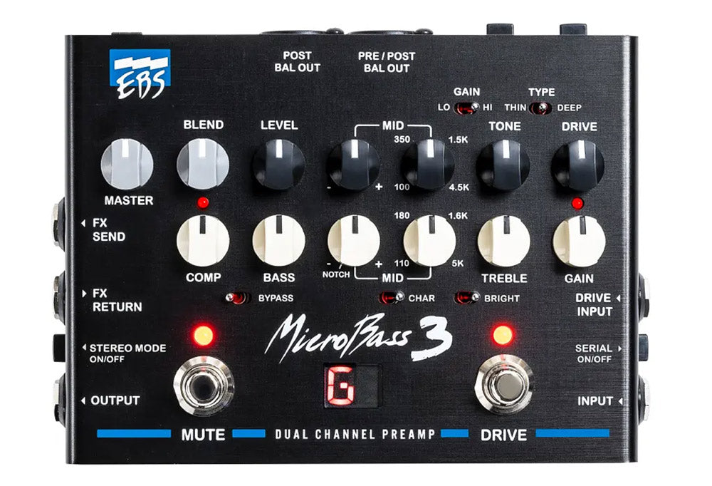 EBS MicroBass 3 Preamp Pedal