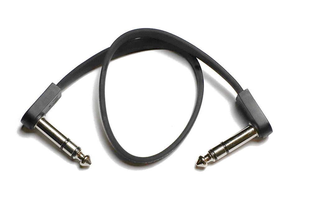 EBS Flat Patch Cable with TRS Stereo Ends - 28 CM