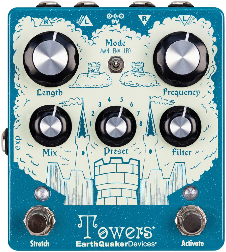 EarthQuaker Devices Towers Stereo Reverberant Filter