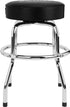 Fender Spaghetti Logo Pick Pouch Barstool, Black/Chrome, 24"