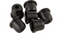 Fender American Standard Tele Strings-Thru-Body String Ferrules, Black (6)