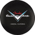 Fender Custom Shop Chevron Logo Barstool, Black/Chrome, 24"