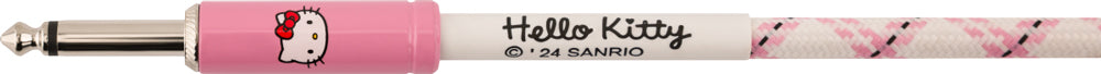 Fender Hello Kitty Woven White 10ft Instrument Cable