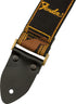 Fender Legacy Vintage Monogram 2" Guitar Strap - Black/Yellow & Brown