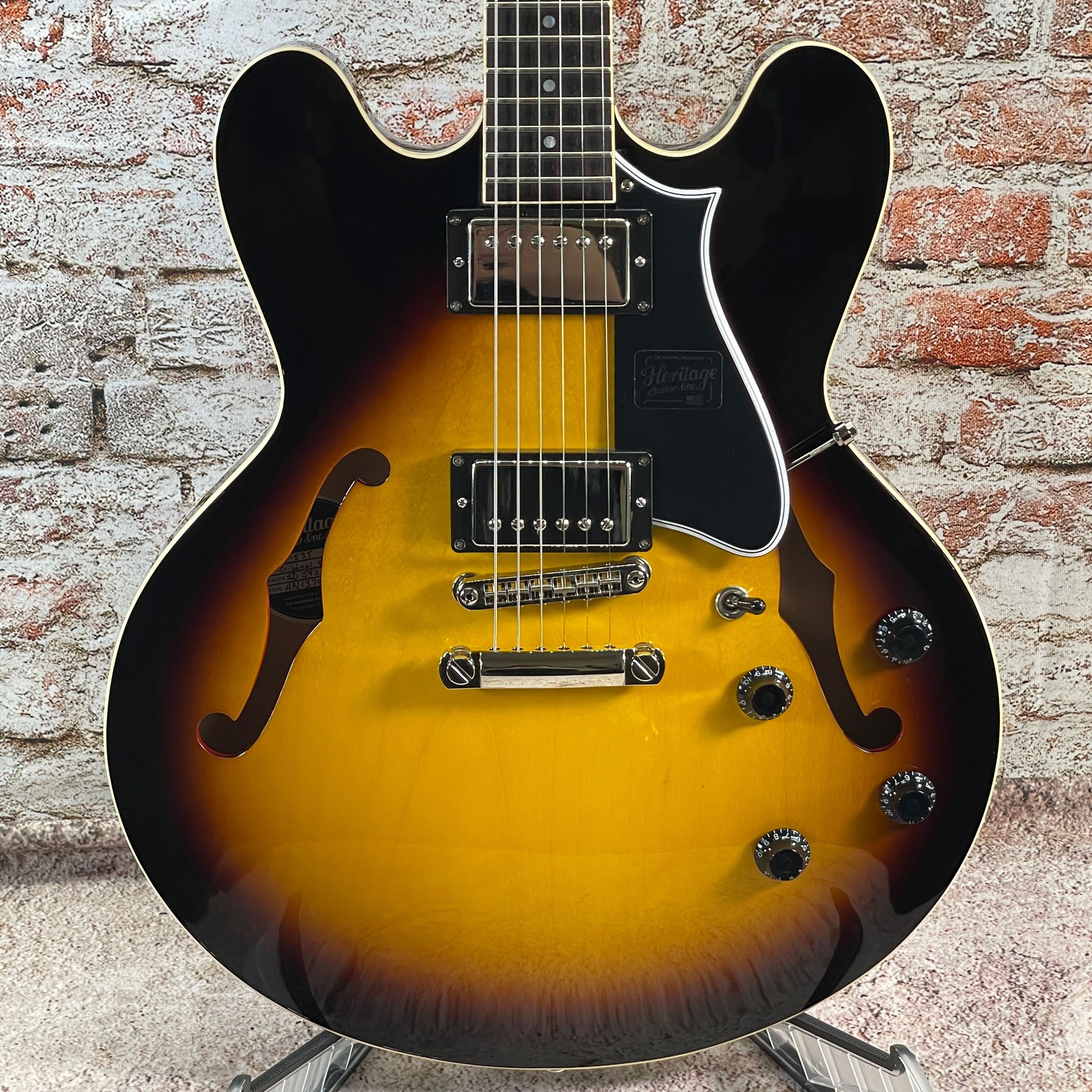 DEMO: Heritage Guitars Standard H535 Semi-Hollow Body Guitar - Original Sunburst