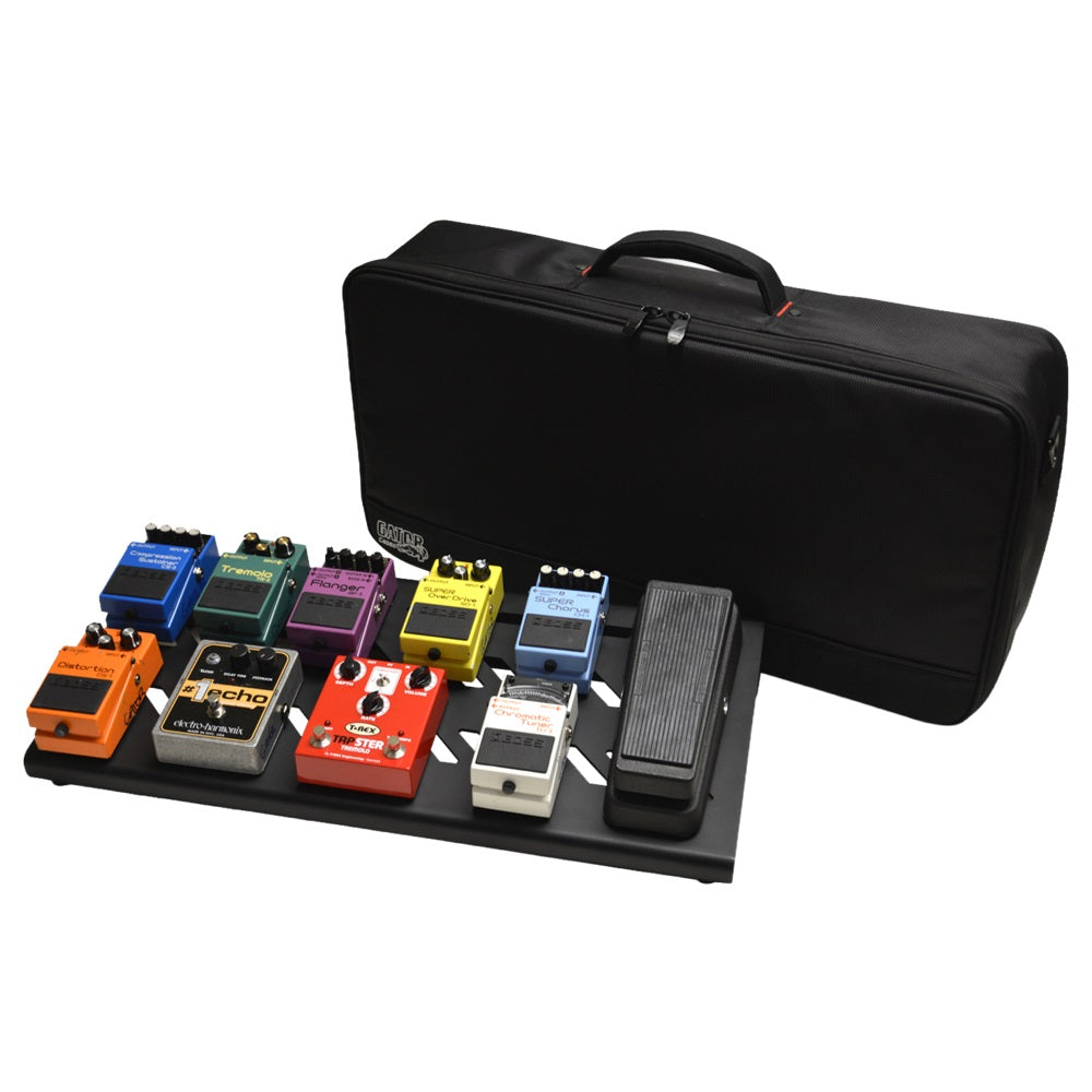 Gator Cases GPB-BAK-1 Black Aluminum Pedal Board - Large w/ Carry Bag