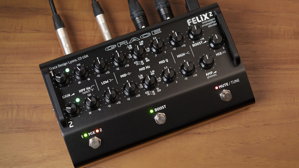 FELiX 2-BK Felix mk2 Dual Instrument Preamplifier - Black