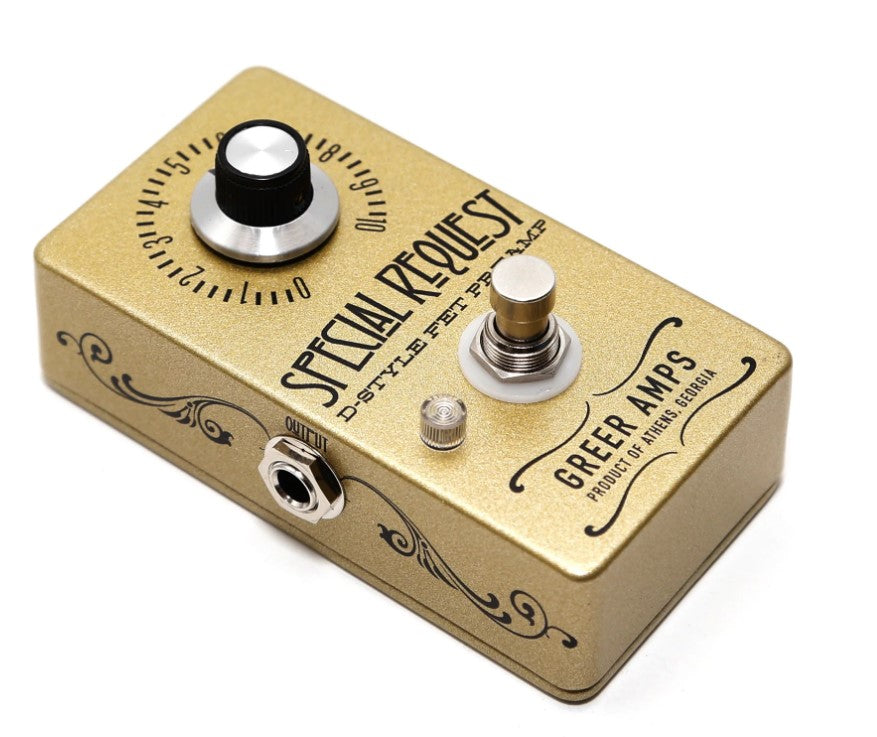 Greer Amps Special Request D-Style FET Preamp Pedal - Gold