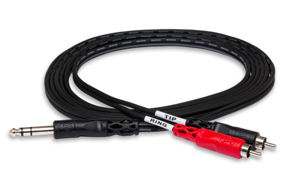 Hosa Insert Cable (1/4 in TRS to Dual RCA - 3m)