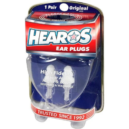 Hearos 211 High Fidelity-Series (Musician's) Earplugs, Large 1 Pair
