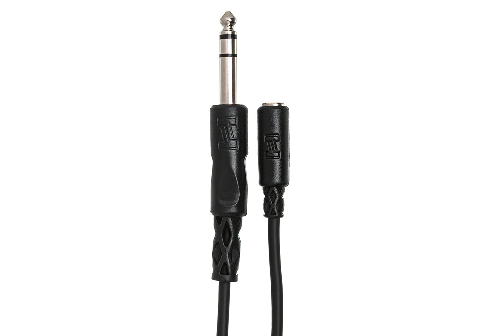 Hosa Headphone Adapter Cable (3.5mm TRS to 1/4 in TRS - 10FT)