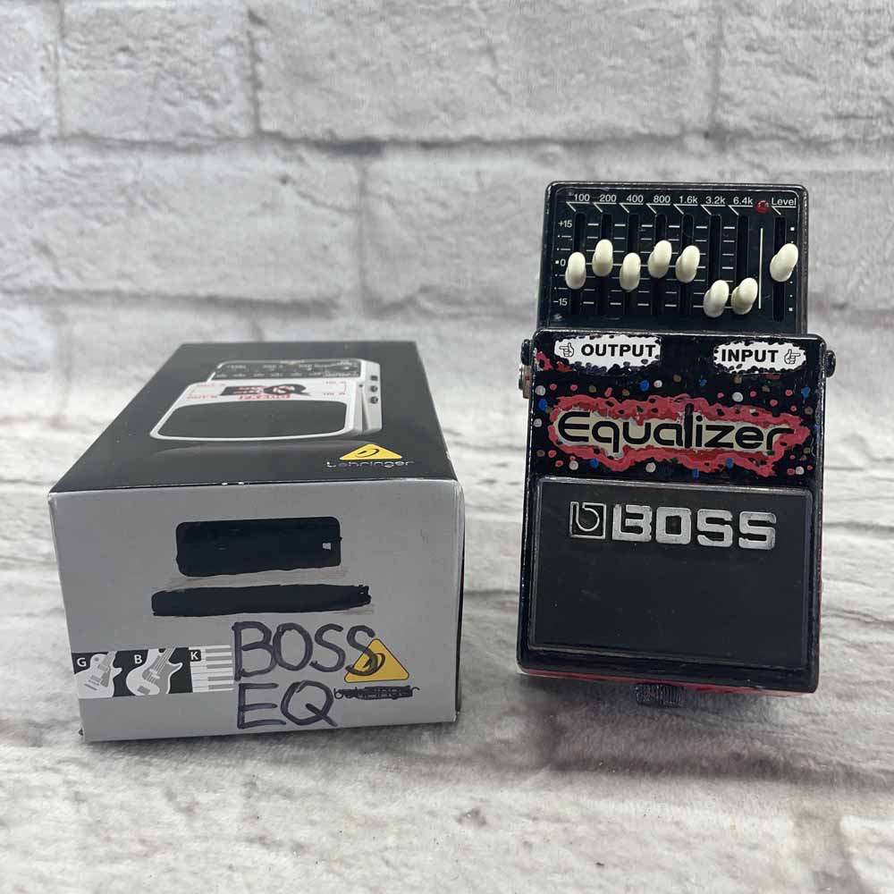 Used:  Boss GE-7 Graphic Equalizer Pedal - Painted (7 Bands)