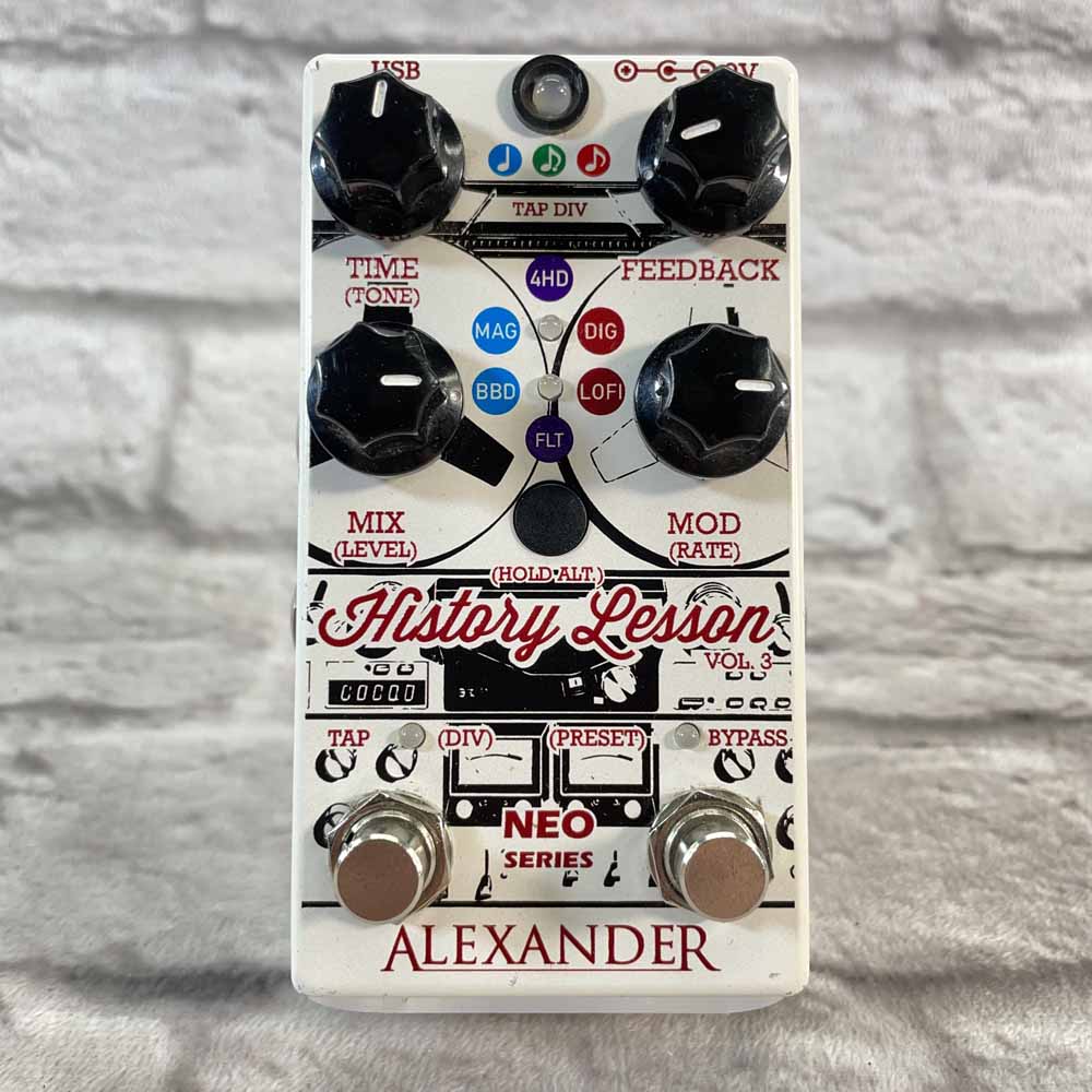 Used:  Alexander Pedals Neo Series History Lesson Vol. 3 Delay Pedal