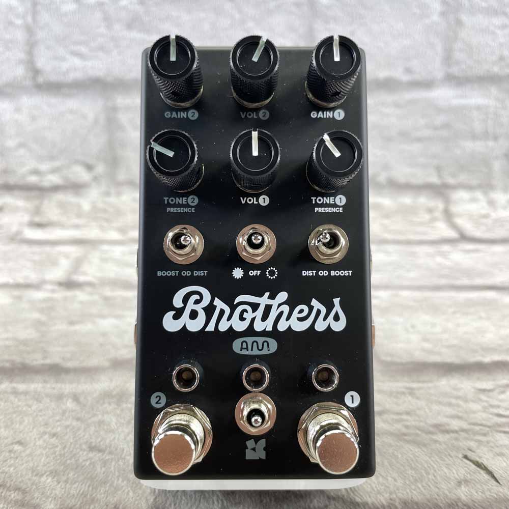 Used:  Chase Bliss Audio Brothers AM Dual Channel Analog Overdrive/Boost Pedal - Monochrome
