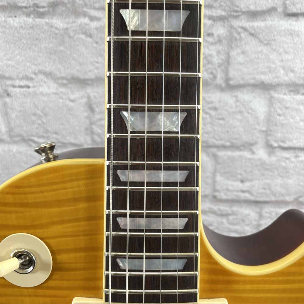 Used: Epiphone Les Paul Standard Electric Guitar - Gold Trans
