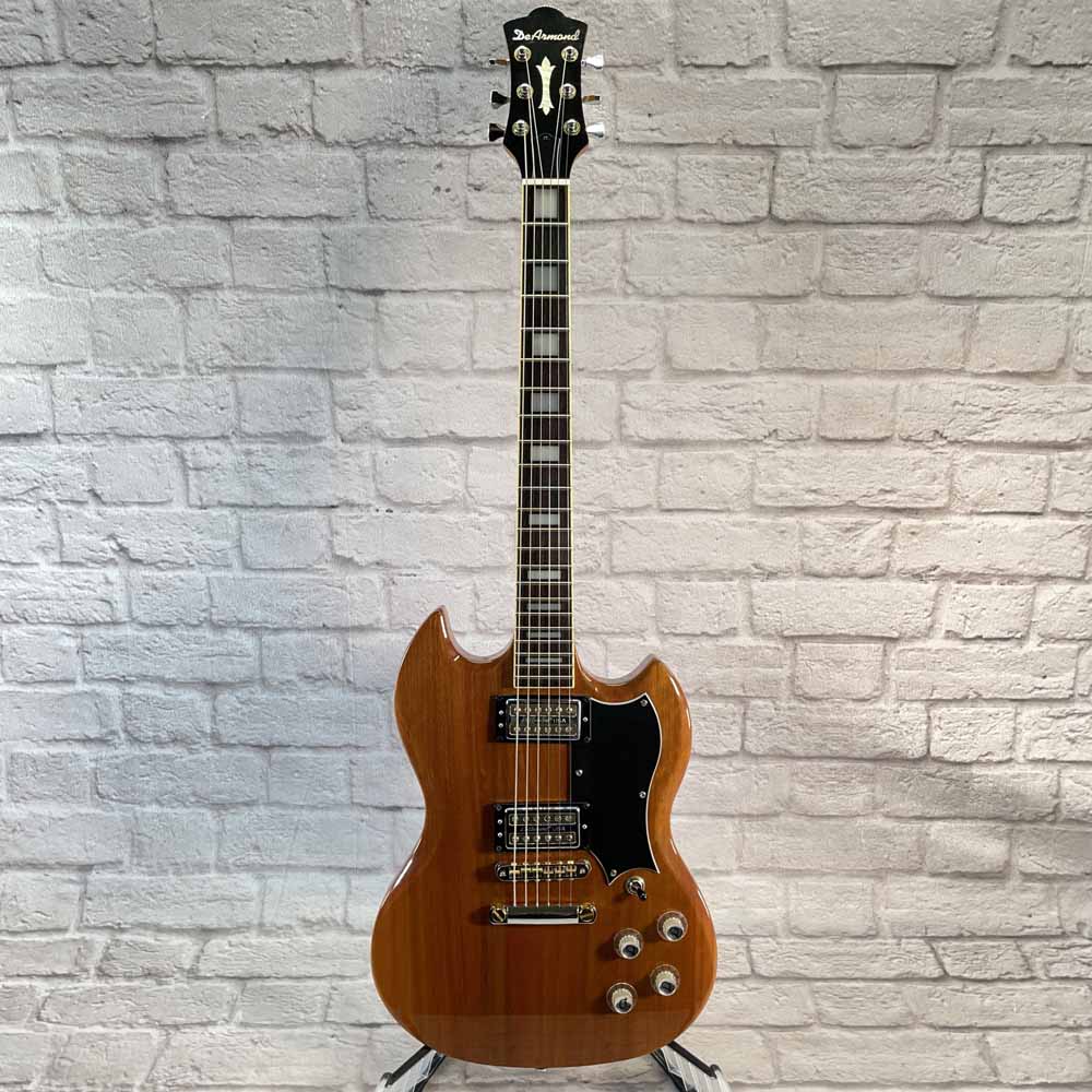 Used:  DeArmond Model S73 Electric Guitar - Natural Mahogany