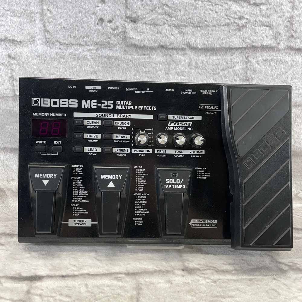 Used:  Boss ME-25 Guitar Multi-Effect Unit