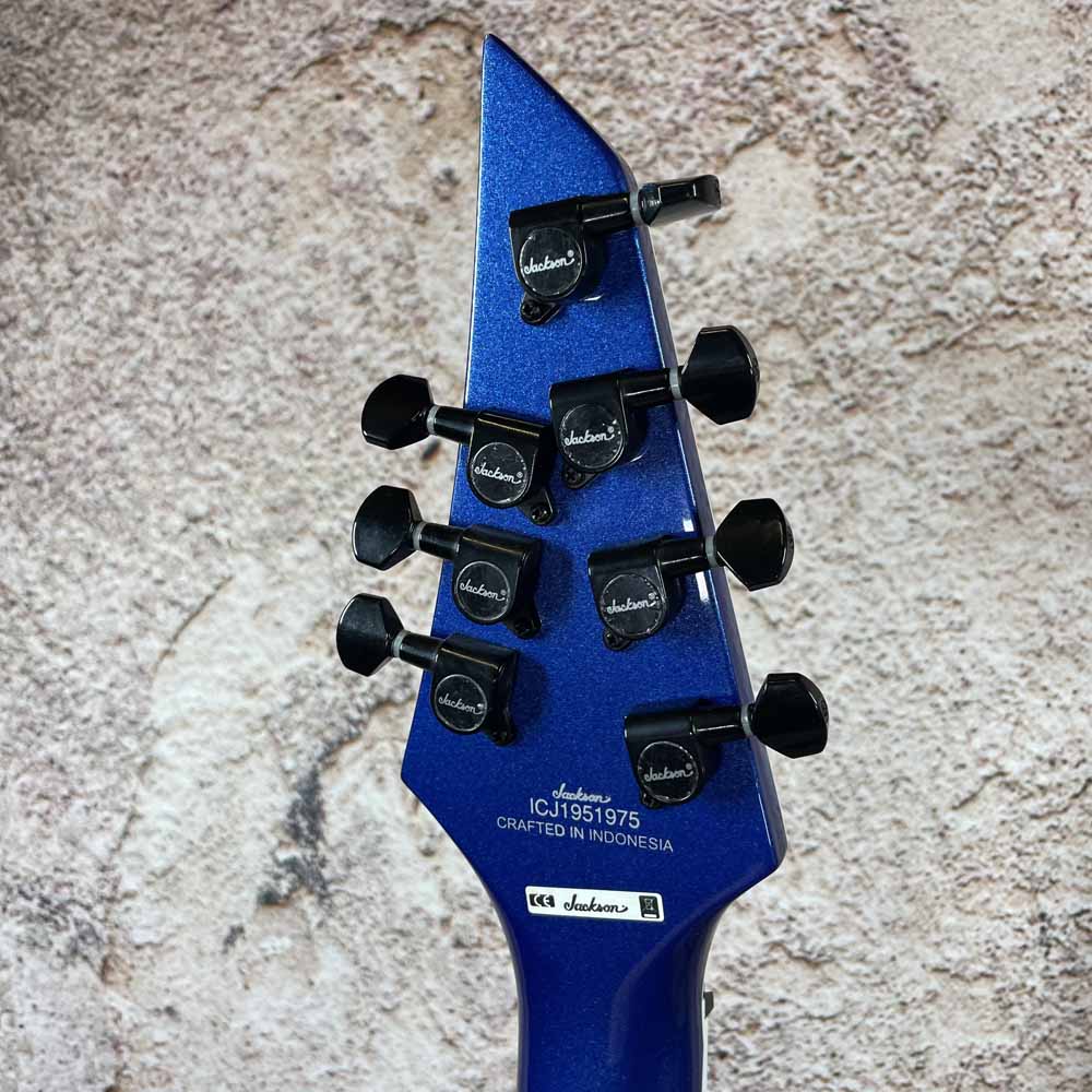 Used:  Jackson SLAT7 Fanned Fret 7 String Electric Guitar - Blue Metallic