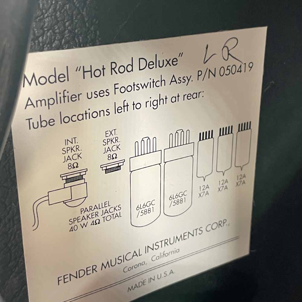 Used:  Fender Hot Rod Deluxe Combo Amp