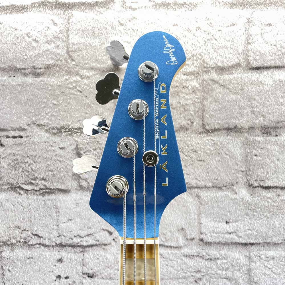 Used:  Lakland Skyline DJ-4 Darryl Jones Signature 4-String Bass Guitar - Blue