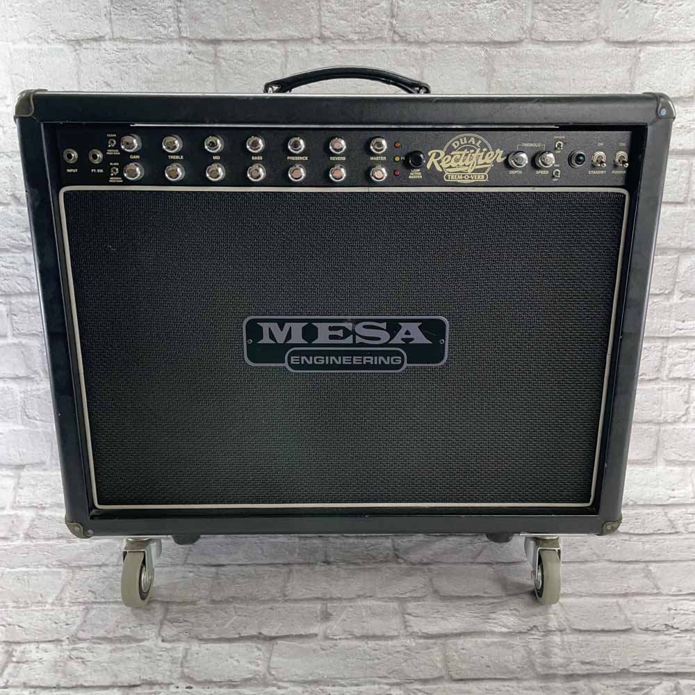 Used:  Mesa Boogie Dual Rectifier Trem-O-Verb Amp