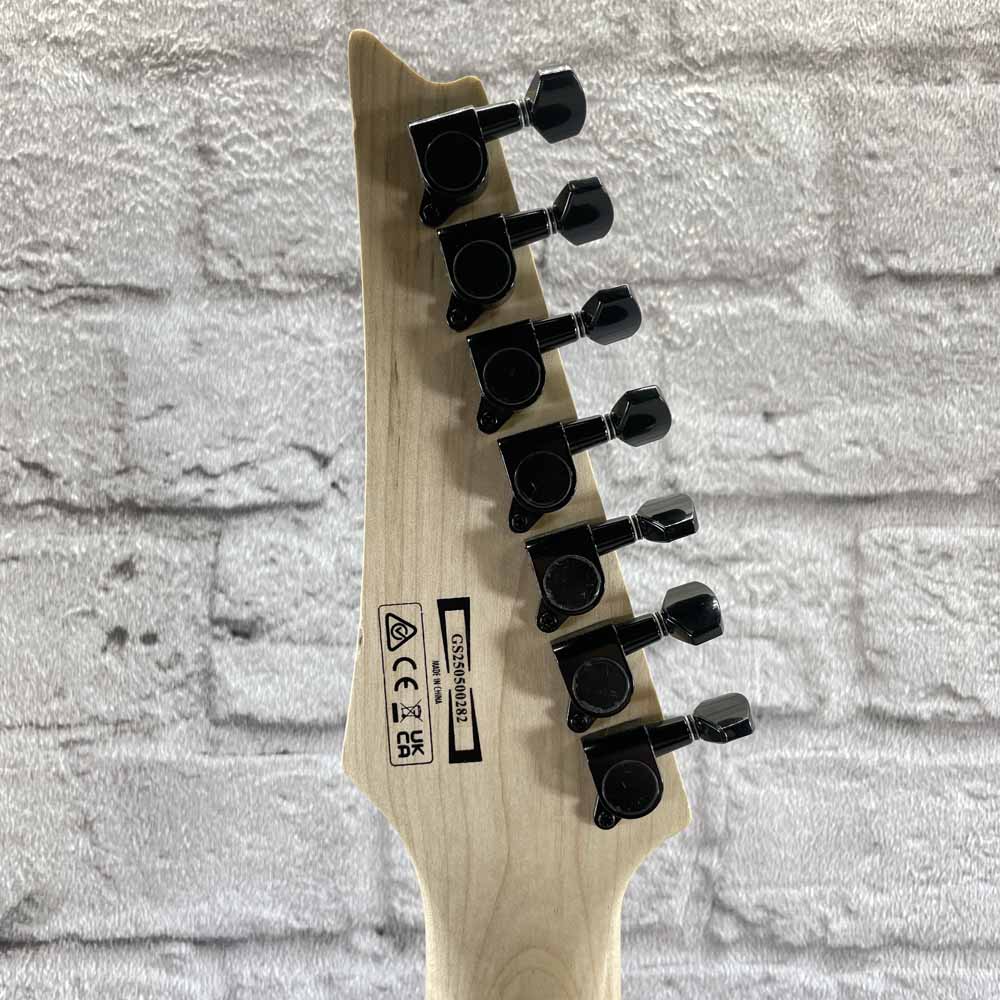 Used:  Ibanez GRG7221M-MLB Gio 7 String Electric Guitar - Metallic Light Blue