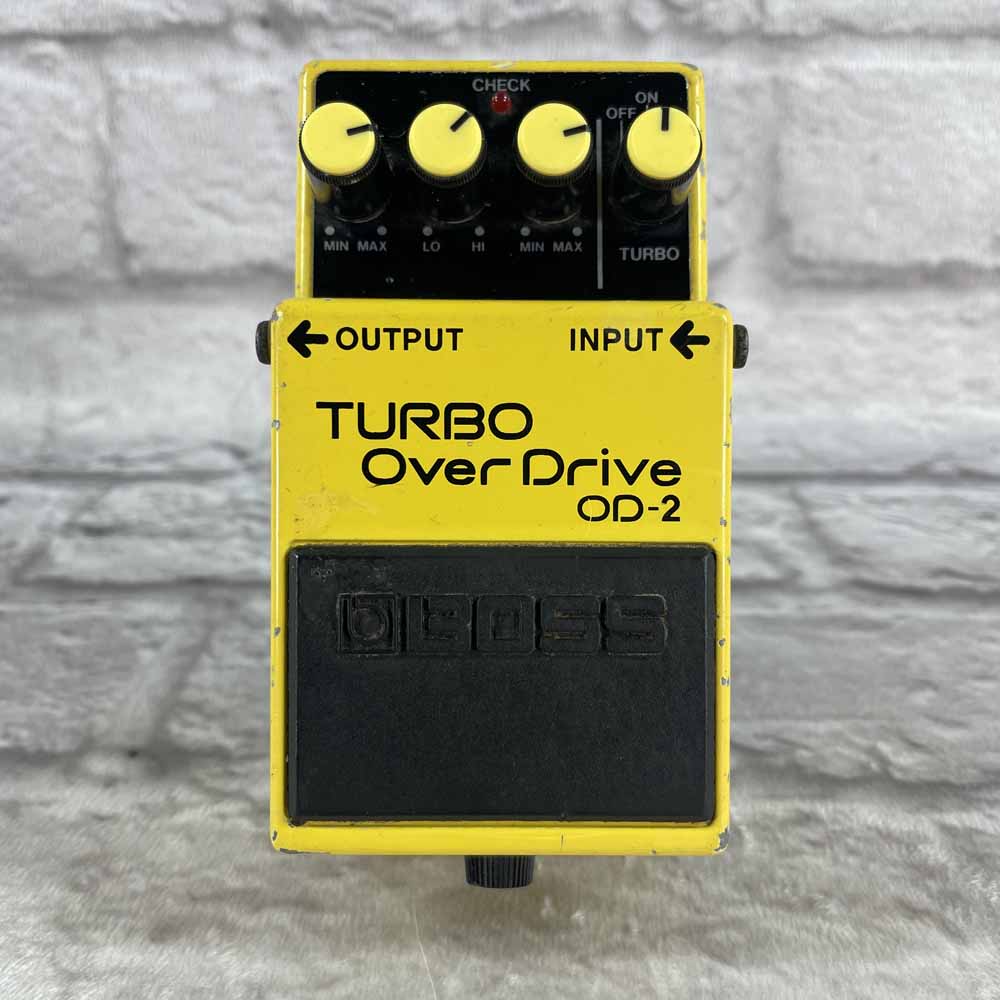 Used:  Boss OD-2 Turbo Overdrive Pedal