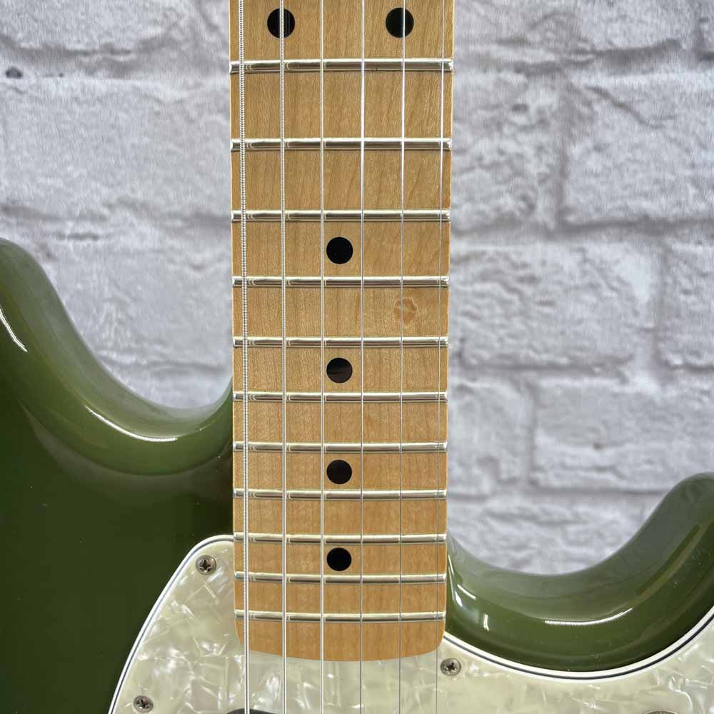 Used:  Fender Mustang Electric Guitar - Olive