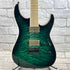 Used:  ESP E-II M-II Electric Guitar - Black Turquoise